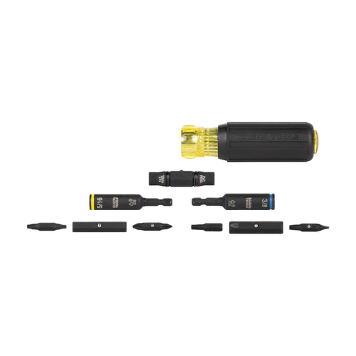 Klein Tools 32500HD Impact Rated Multi-Bit Screwdriver & Nut Driver. 11-in-1