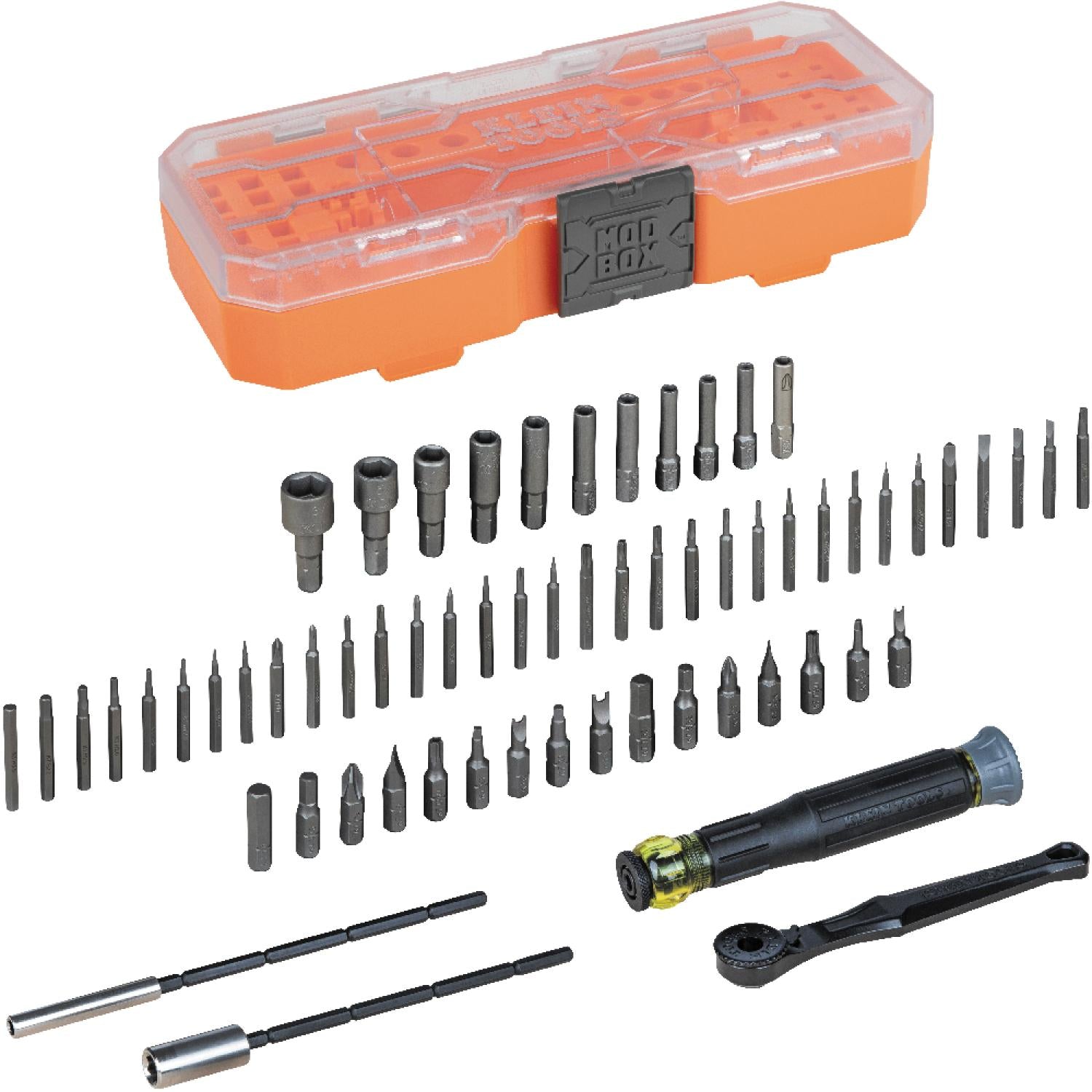 Klein Tools 32787 Precision Ratchet and Driver System Kit. 64 Pc.