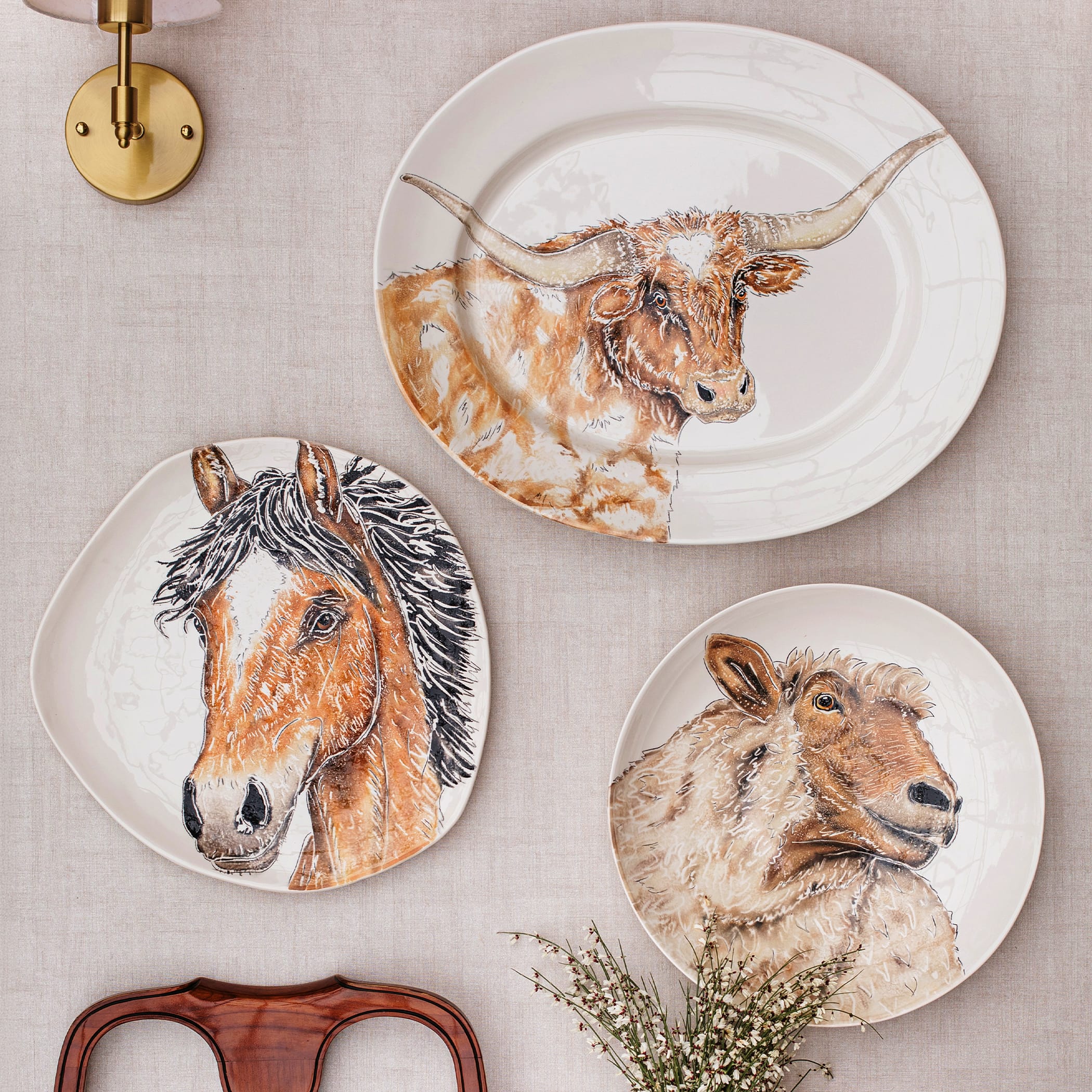 Fattoria Longhorn Large Oval Platter