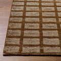 Pumoma Brown Modern Minimalist Handmade Area Rug