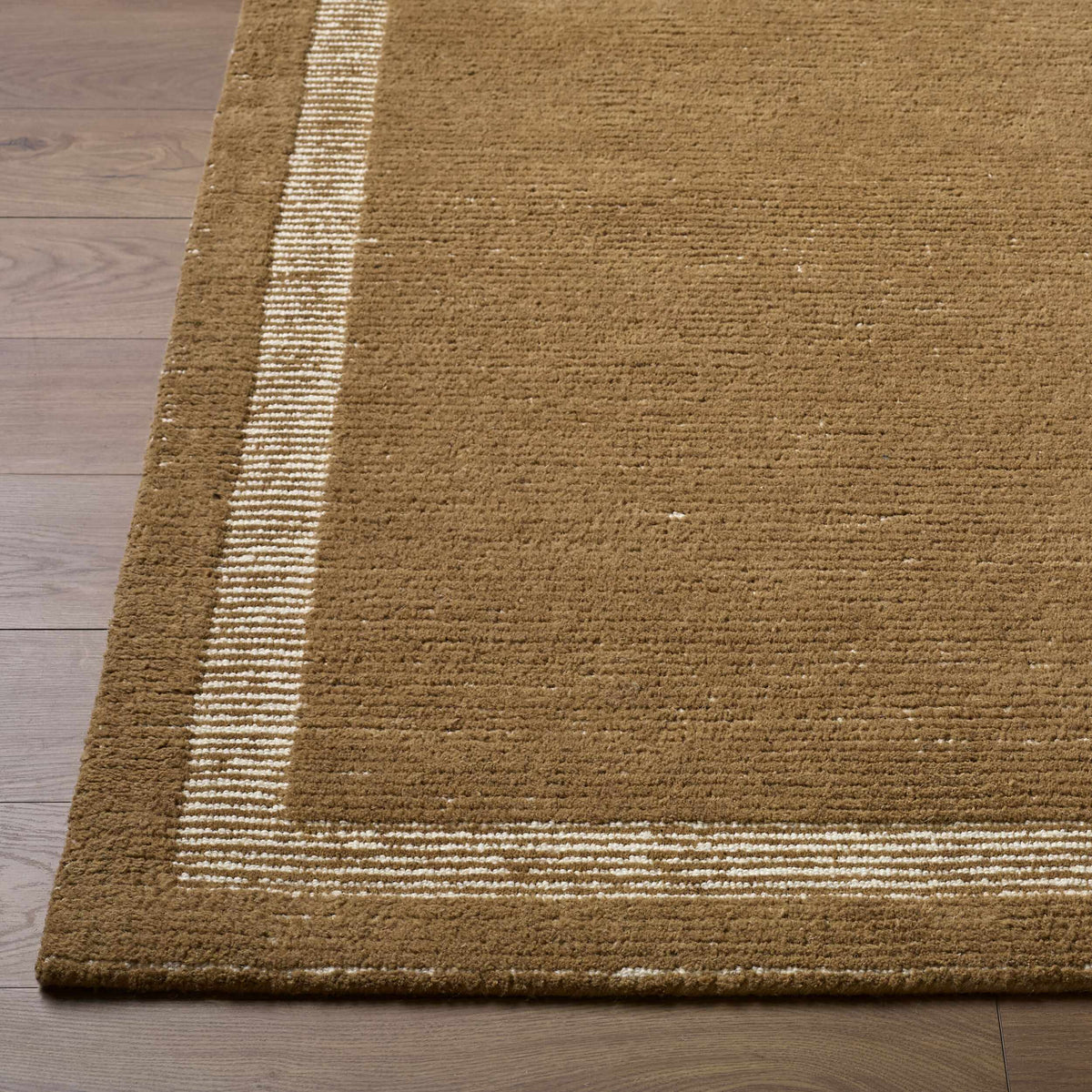 Tufape Brown Modern Minimalist Handmade Area Rug