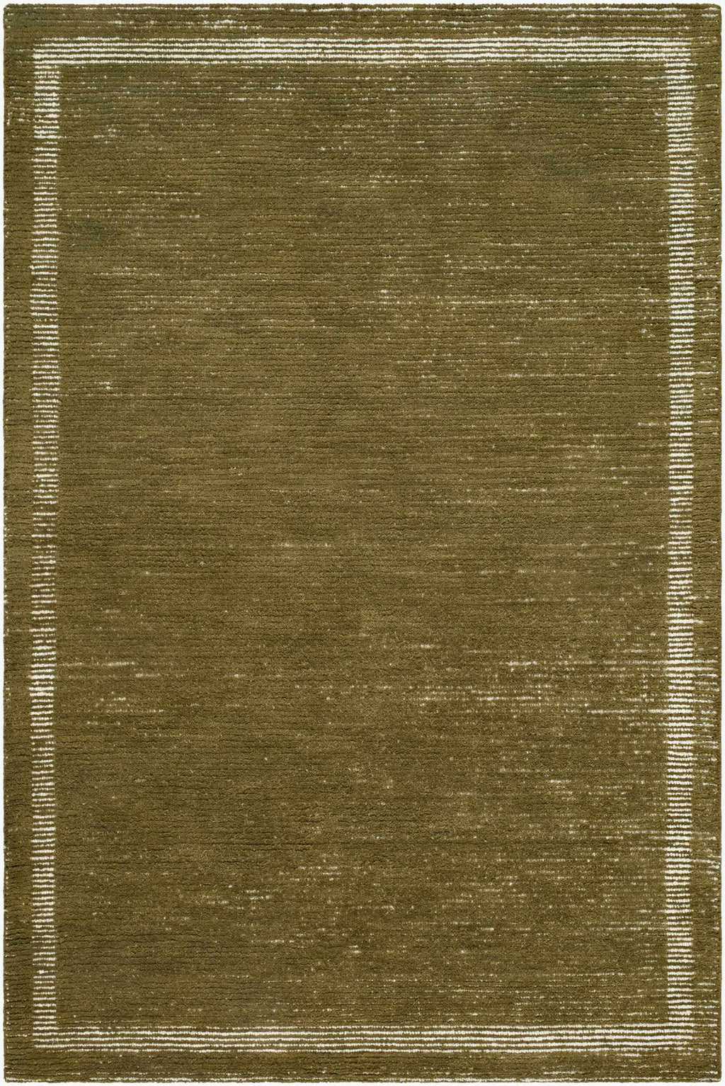 Tufape Green Modern Minimalist Handmade Area Rug